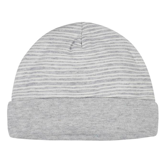 slide 3 of 6, Gerber Preemie Happy Gown Organic Cotton Layette Set - Grey, 3 ct