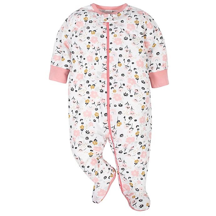 slide 3 of 3, Gerber Preemie Bear Sleep'N Plays - White/Pink, 2 ct