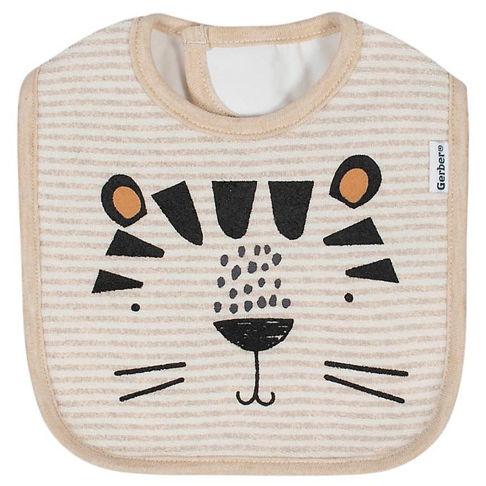 slide 2 of 4, Gerber Animals Bibs - Oatmeal/Camouflage, 3 ct