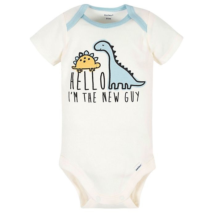 slide 2 of 5, Gerber Preemie Dino Take Me Home Set - Blue/Ivory, 4 ct