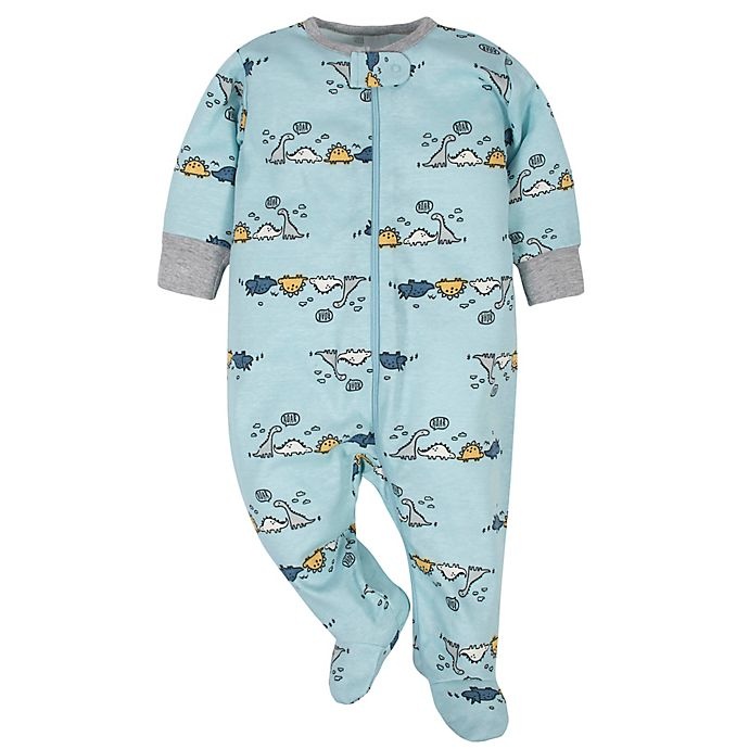 slide 3 of 5, Gerber Preemie Dino Take Me Home Set - Blue/Ivory, 4 ct