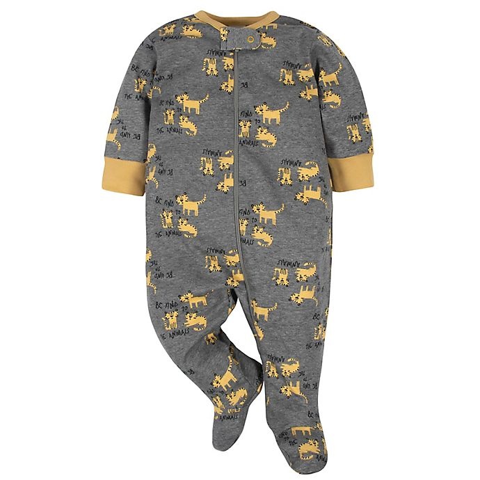 slide 3 of 5, Gerber Preemie Tiger Take Me Home Set - Grey/Gold, 4 ct