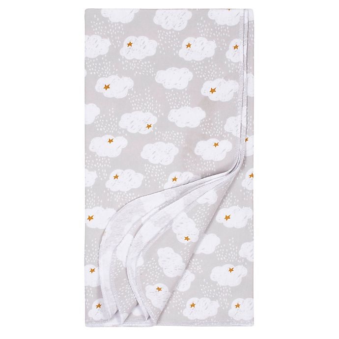 slide 3 of 5, Gerber Sheep Flannel Receiving Blankets - Grey/White, 4 ct