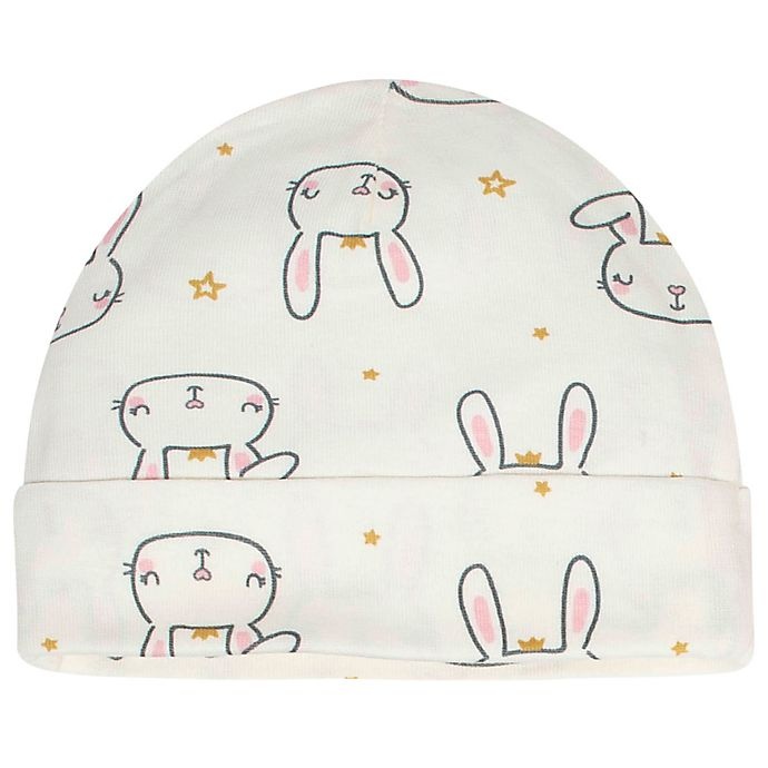 slide 6 of 6, Gerber Newborn Princess Bunny Hats - Pink/White, 5 ct