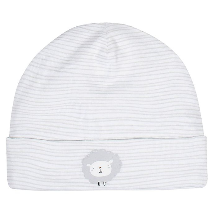 slide 3 of 6, Gerber Newborn Lamb Hats - Grey/White, 5 ct