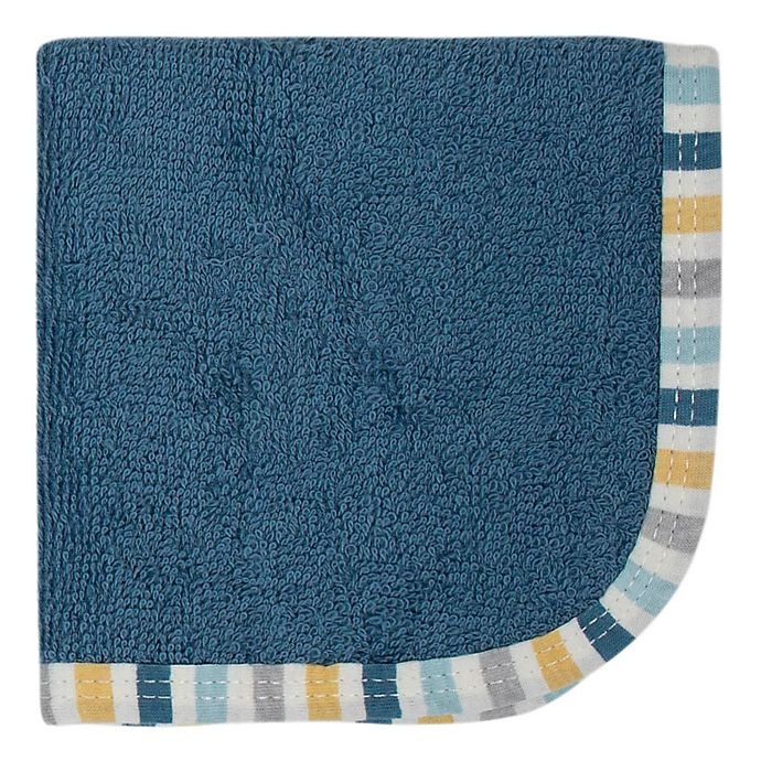 slide 2 of 4, Gerber Woven Washcloths - Blue/White, 6 ct