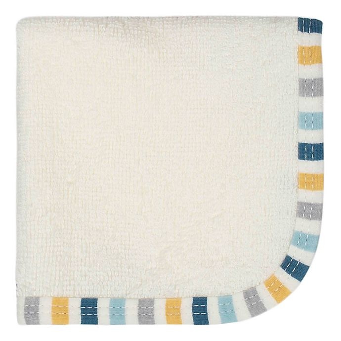 slide 3 of 4, Gerber Woven Washcloths - Blue/White, 6 ct