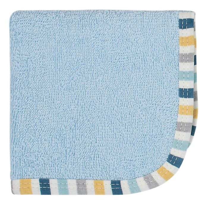 slide 4 of 4, Gerber Woven Washcloths - Blue/White, 6 ct