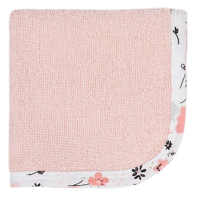 slide 2 of 4, Gerber Woven Washcloths - Pink/White, 6 ct