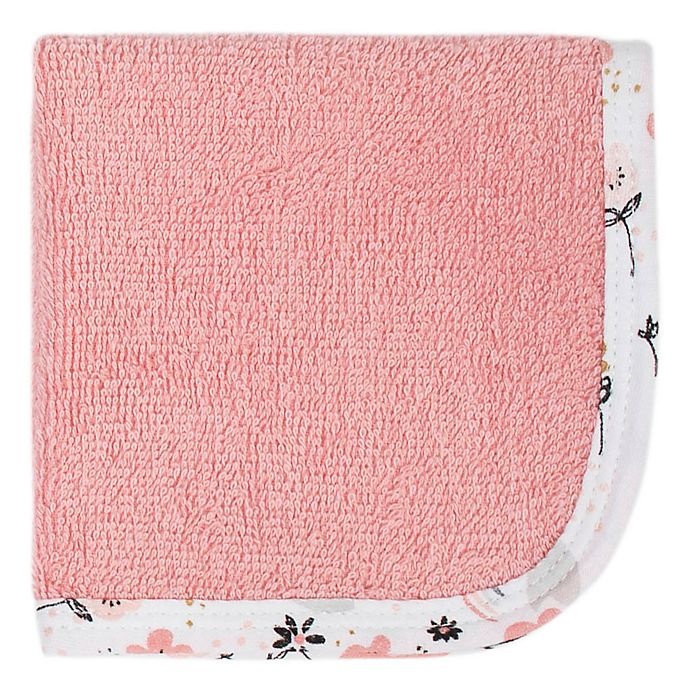 slide 4 of 4, Gerber Woven Washcloths - Pink/White, 6 ct