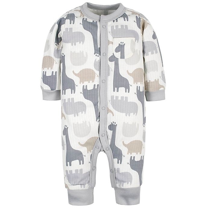 slide 2 of 6, Gerber Preemie Jungle Coveralls - Grey, 2 ct