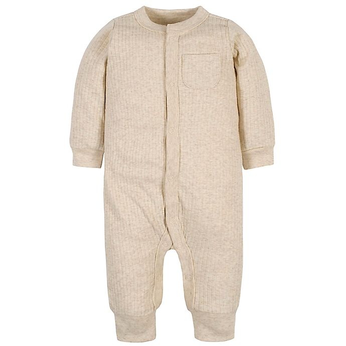 slide 3 of 6, Gerber Preemie Jungle Coveralls - Grey, 2 ct