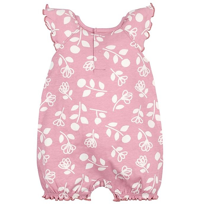 slide 4 of 6, Gerber Preemie Flowers Romper and Headband Set - Pink, 2 ct