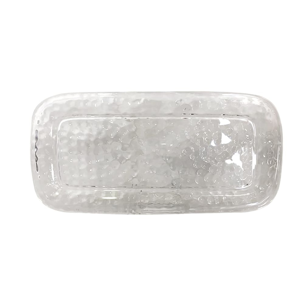 slide 1 of 1, Tarhong Vasaio Textured Appetizer Tray - Clear, 1 ct