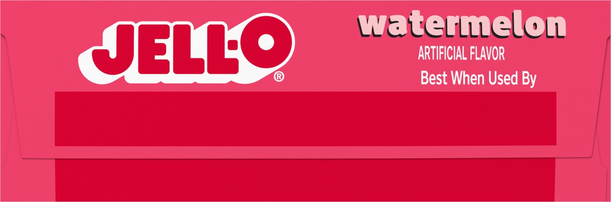 slide 6 of 9, Jell-O Watermelon Artificially Flavored Gelatin Dessert Mix, 3 oz Box, 3 oz