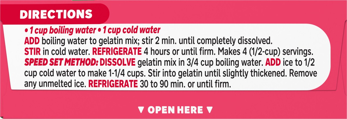 slide 8 of 9, Jell-O Watermelon Artificially Flavored Gelatin Dessert Mix, 3 oz Box, 3 oz