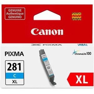 slide 2 of 2, Canon Ink Tank, Cli-281, High-Yield, Cyan, 1 ct