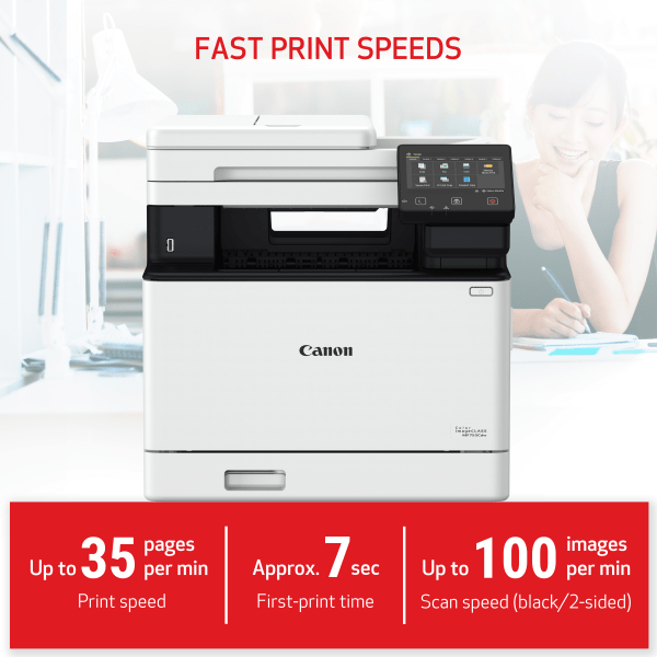 Canon Color Imageclass Mf753Cdw Wireless Color Laser All-In-One Printer ...