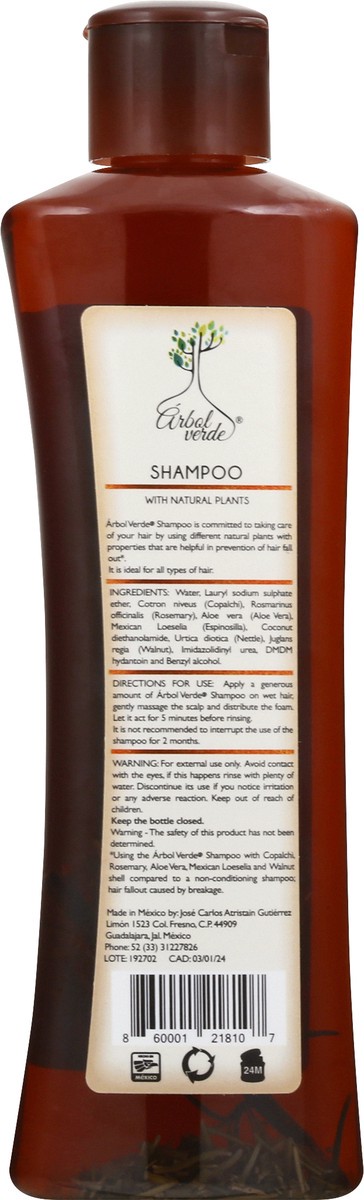 slide 5 of 9, Arbol Verde Natural Anti Hair Loss Shampoo, 16.9 oz