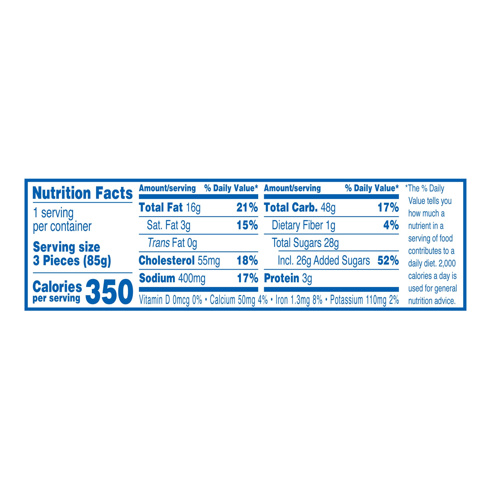 slide 4 of 4, HOSTESS Blueberry Muff'n Stix Single Serve, 3 Count, 3 oz, 3 oz