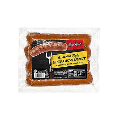 slide 1 of 1, Meal Mart Beef Knackwurst Sausage, 12 oz