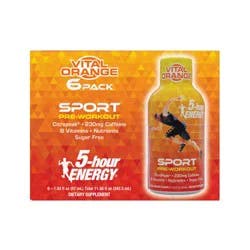 5hr Energy Pre Vital Orange 6pk