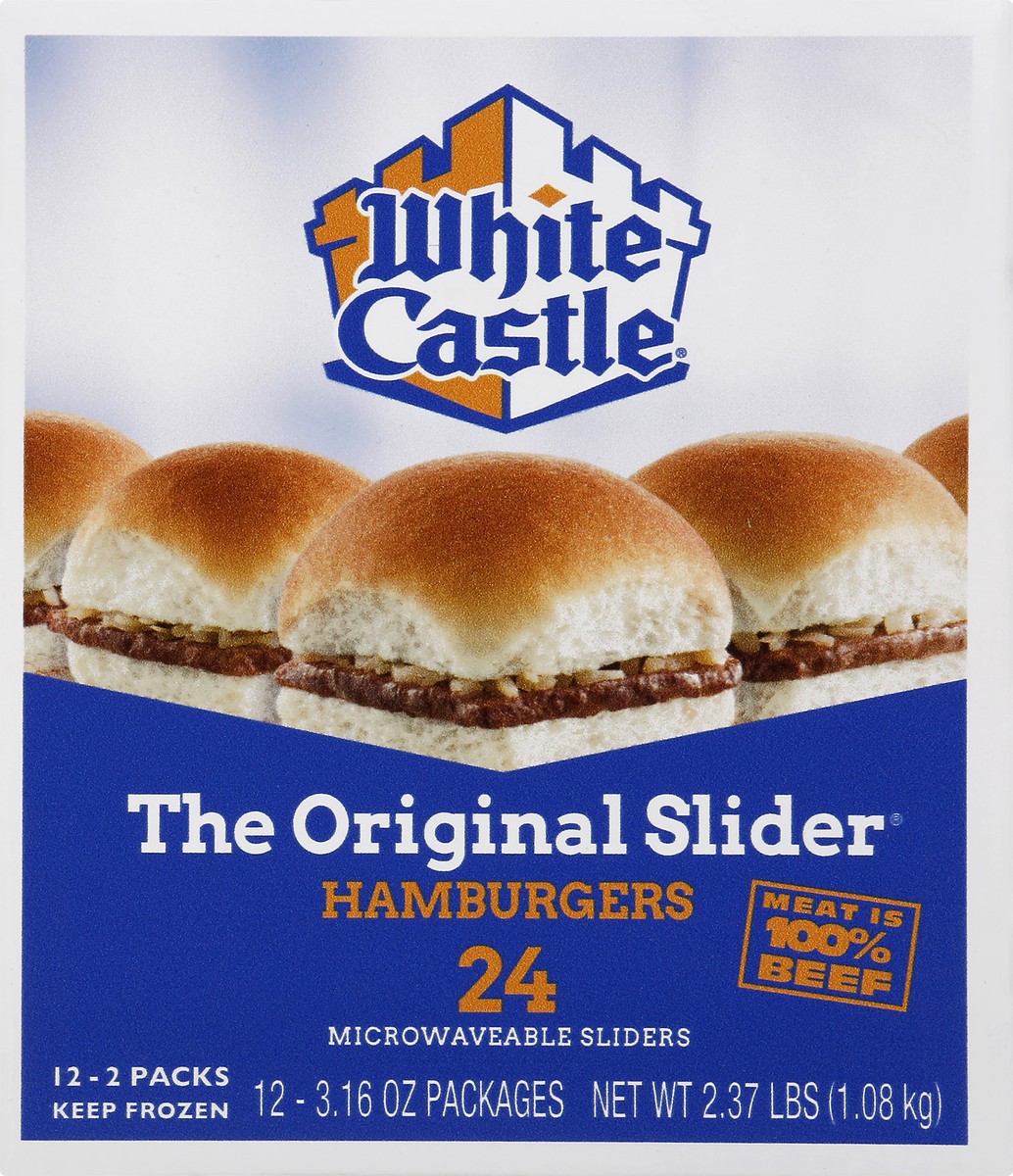 slide 4 of 10, White Castle Frozen Hamburgers, 24 ct