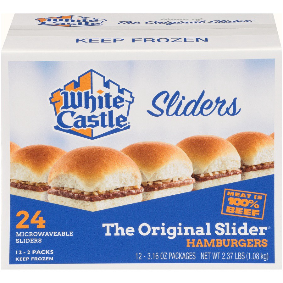 slide 1 of 10, White Castle Frozen Hamburgers, 24 ct