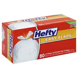 Hefty Trash Bag Tall Tie Easy Flaps