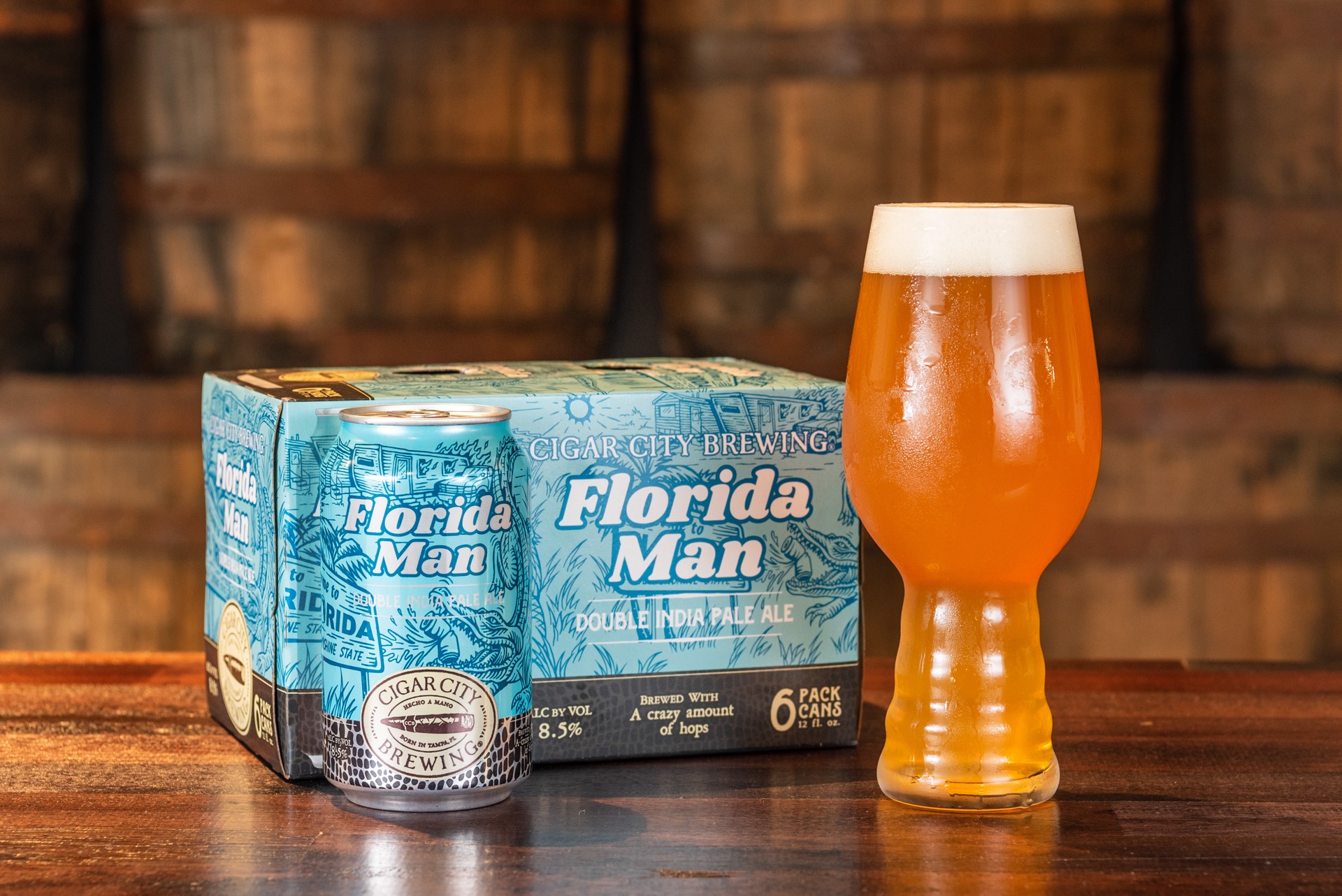 slide 7 of 9, Cigar City Florida Man Double IPA 6 Pack 12 fl oz Can, 12 oz