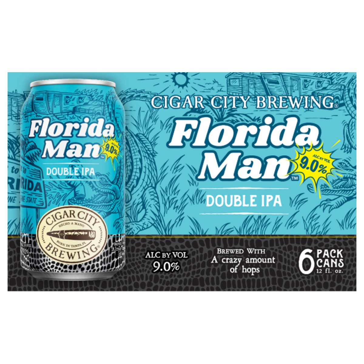 slide 1 of 9, Florida Man Double IPA Beer 6 Cans, 6 ct