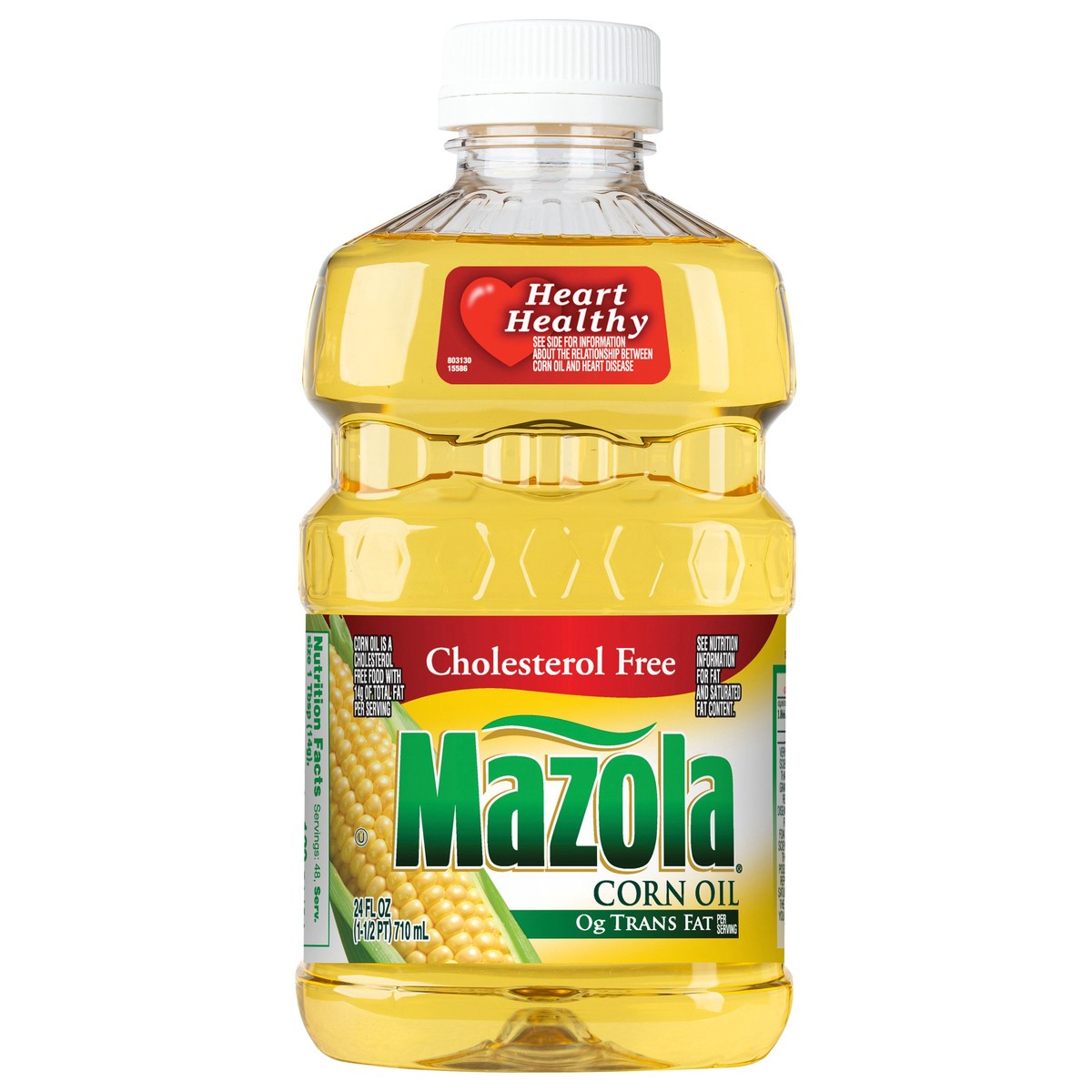 slide 1 of 9, Mazola Corn Oil 24 fl. oz. Plastic Bottle, 24 fl oz