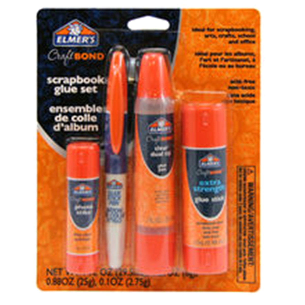 slide 1 of 1, Elmer's Elmers Craftbond Scrapbook Glue Set, Clear Dual Tip Pen & Extra Strength Glue Stick, 1 ct