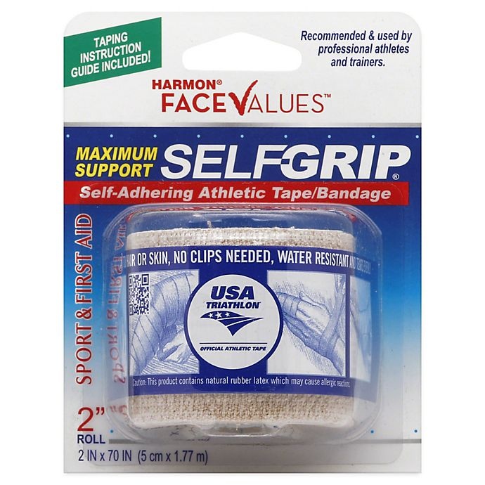 slide 1 of 1, Harmon Face Values Selfgrip Athletic Tape Bandage - Beige, 2 in