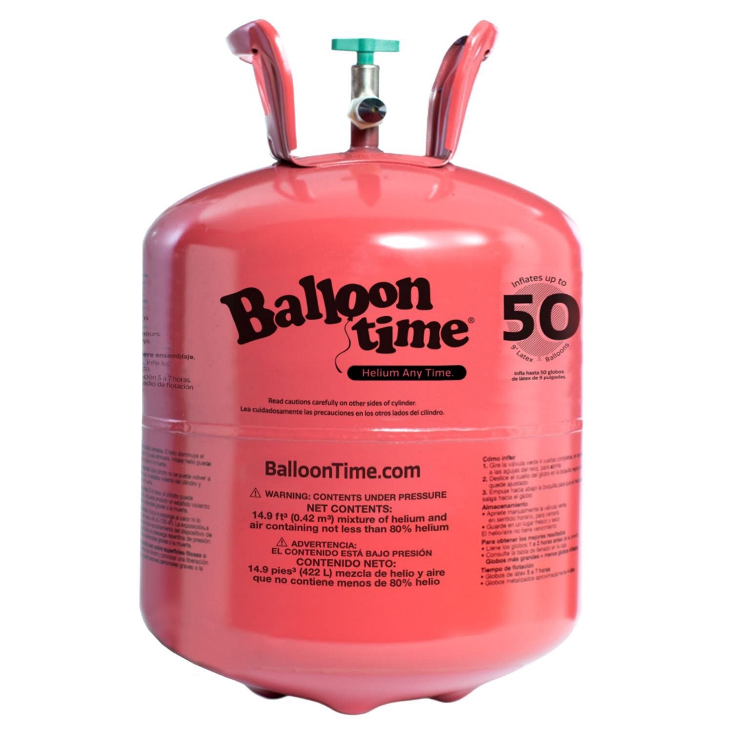 slide 12 of 12, NON BRAND Balloon Time Jumbo Helium Tank, 1 ct