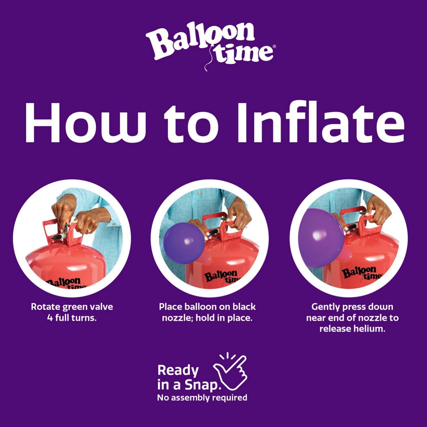 slide 5 of 12, NON BRAND Balloon Time Jumbo Helium Tank, 1 ct