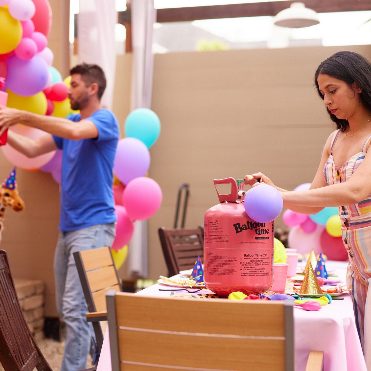 slide 6 of 8, NON BRAND Balloon Time Helium Kit, 1 ct