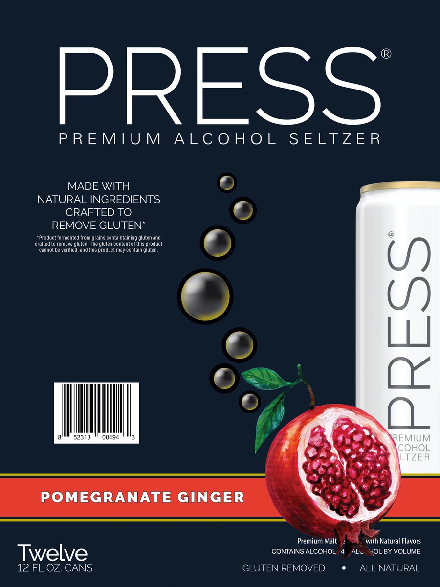 slide 4 of 9, PRESS Alcohol Seltzer, 12 ct