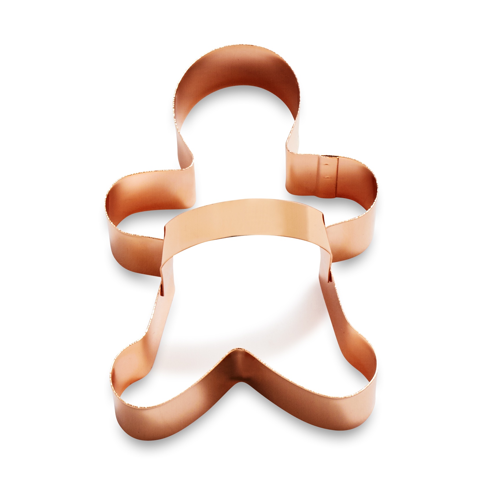 slide 1 of 1, Sur La Table Copper-Plated Gingerbread Boy Cookie Cutter with Handle, 1 ct