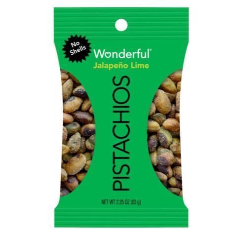 slide 1 of 1, Wonderful Pistachios Jalapeno Lime No Shell, 2.25 oz