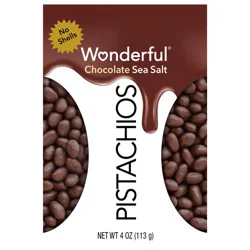 Wonderful Pistachios, Chocolate Sea Salt, No Shells