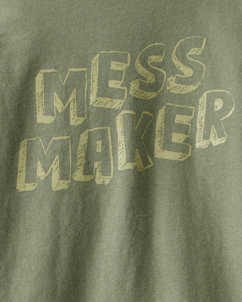 slide 2 of 2, Oshkosh Toddler Boy Mess Maker Long-Sleeve Graphic Tee - Green Olive 3T, 1 ct