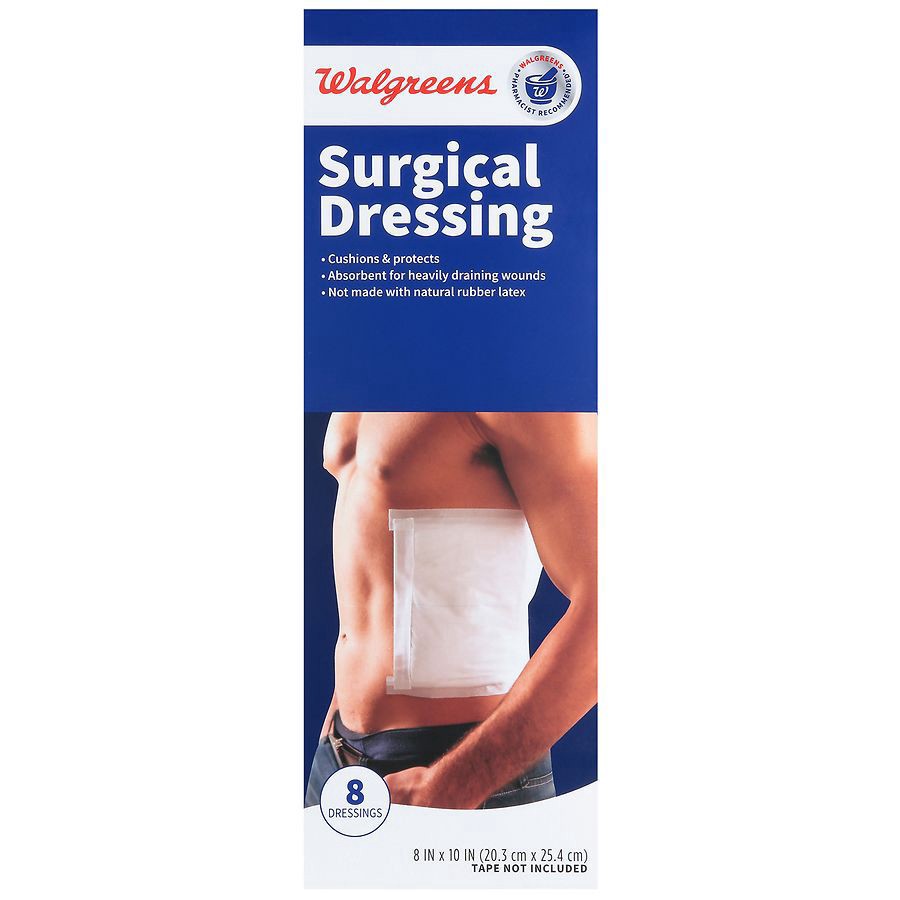 slide 3 of 3, Walgreens Surgical Dressing, 8 ct