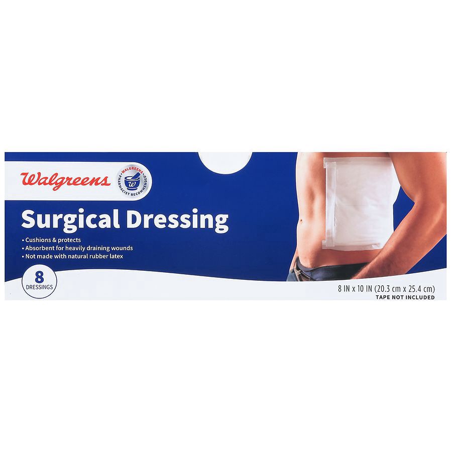 slide 2 of 3, Walgreens Surgical Dressing, 8 ct