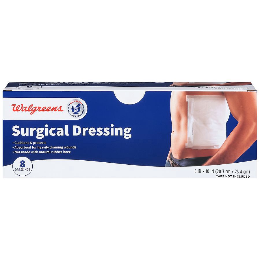 slide 1 of 3, Walgreens Surgical Dressing, 8 ct