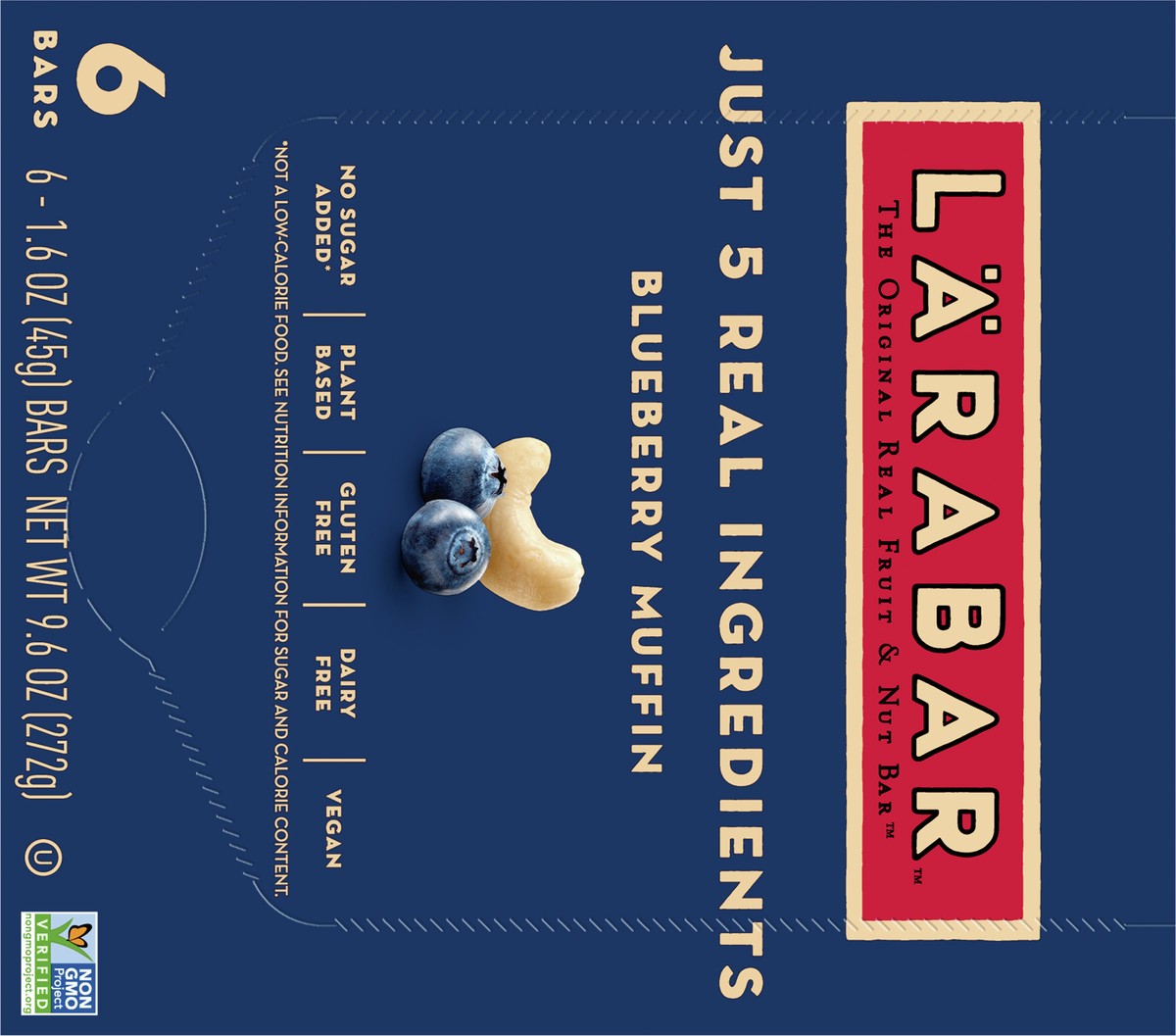 slide 5 of 9, Larabar Blueberry Muffin - 9.6oz/6ct, 6 ct