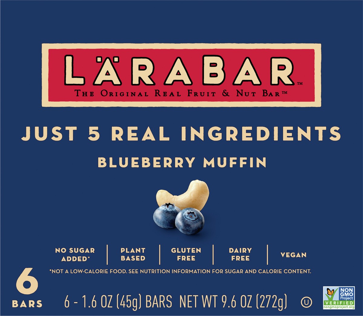 slide 6 of 9, Larabar Blueberry Muffin - 9.6oz/6ct, 6 ct