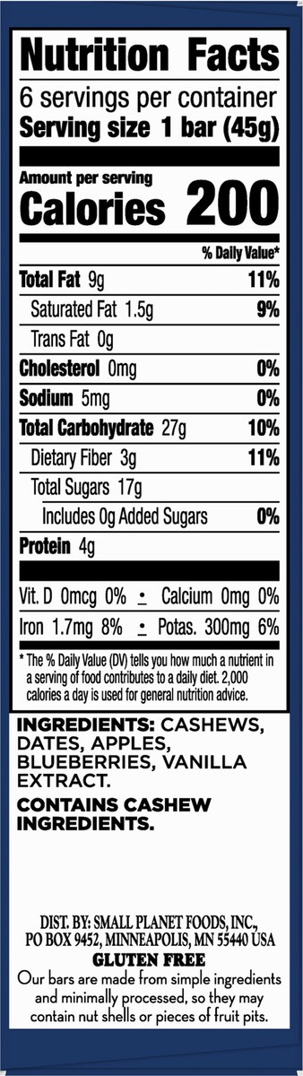 slide 8 of 9, Larabar Blueberry Muffin - 9.6oz/6ct, 6 ct