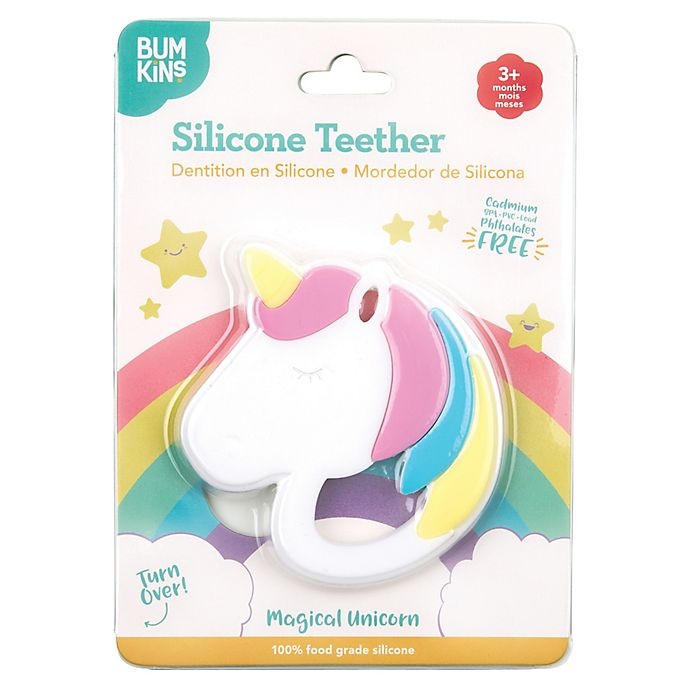 slide 7 of 7, Bumkins Unicorn Teether, 1 ct