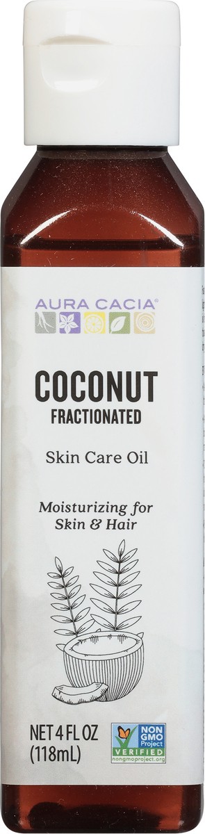 slide 6 of 9, Aura Cacia Coconut Fractionated Oil, 4 fl oz